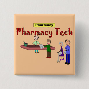 De technologie van de apotheek met het ontwerp van vierkante button 5,1 cm