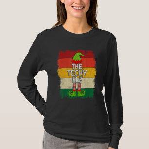 De Techy Elf Matching Groep Kerstfeest Pyjama T-shirt