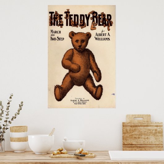 De Teddy Bear Poster (Keuken)