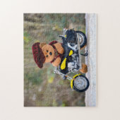 De teddy biker - legpuzzel (Verticaal)