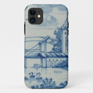 De tegel van het vlot die een trekbrug over een ka iPhone 11 hoesje