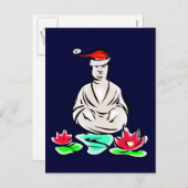 De tekening van Boedha van Kerstmis Feestdagenkaart (Voorkant / Achterkant)