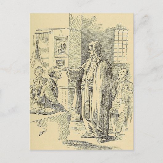 De Tekening van de hypnose Briefkaart (Voorkant)