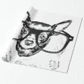 De Tekening van de Illustratie van de Hond van Cadeaupapier (Uitgerold)