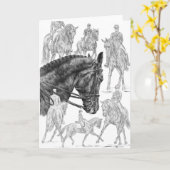 De Tekening van de Montering van de Paarden van de Kaart (Gele Bloem)
