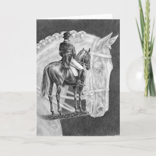 De Tekening van de Montering van de Paarden van de Kaart (Voorkant)