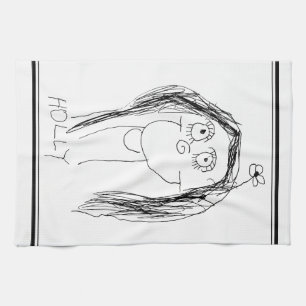 De tekening van uw kind - Moederdag cadeau Theedoek