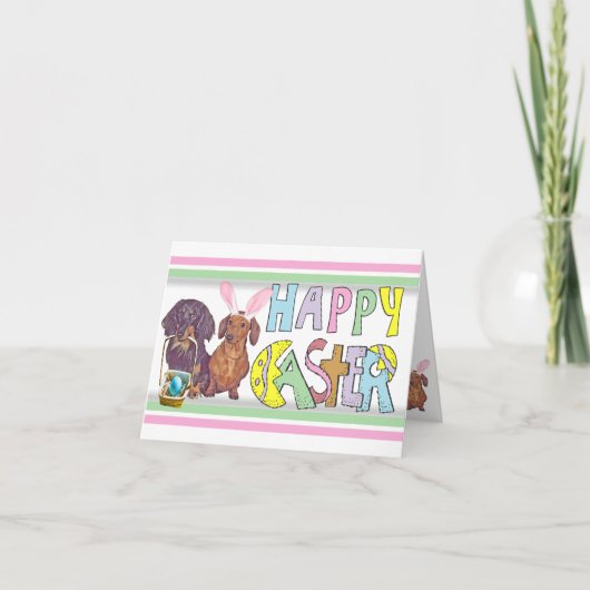 De Tekkel van Pasen Feestdagen Kaart (Voorkant)