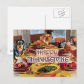 De Tekkels van de Thanksgiving Feestdagenkaart (Voorkant / Achterkant)