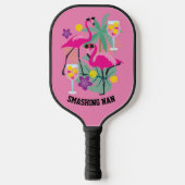🦩 🦩 de tekst Flamingo Dinking van de Douane, 2si Pickleball Paddle (Voorkant)