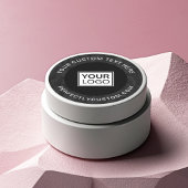 De tekst van de logo van de douane donkergemarmerd ronde sticker