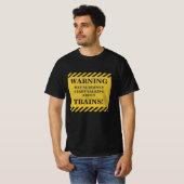 De Tekst van de verandering, het Waarschuwing plot T-shirt (Voorkant volledig)