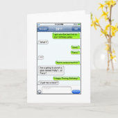 De Tekst van de verjaardag - Humor Kaart (Gele Bloem)