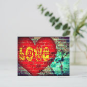 De teksten op de muur briefkaart (Staand voorkant)