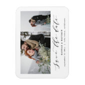 De tekstfoto van het manuscript elegant moderne br magneet (Verticaal)