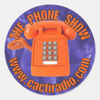 De telefoon Show cactiradio.com ronde Sticker