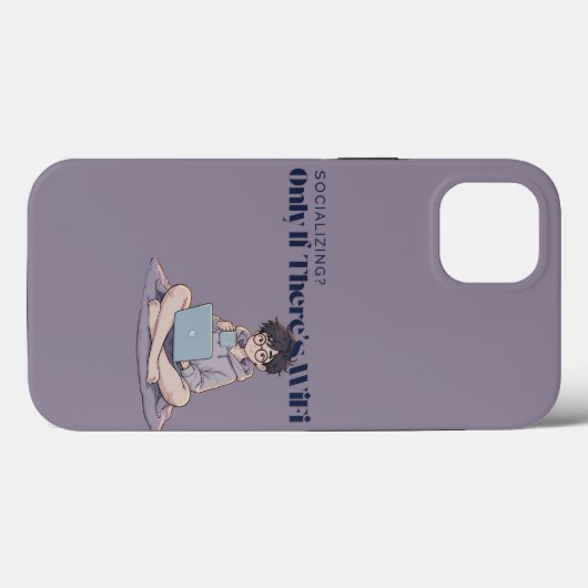 De telefoon van de introvert Case-Mate iPhone case (Achterkant (horizontaal))
