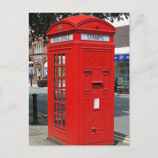 De telefooncel van Beritish Briefkaart (Voorkant)