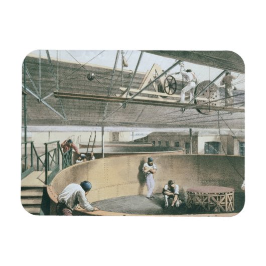 De telegraafkabel in de tanks van de twee magneet (Horizontaal)