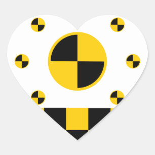De Tellers van de Test van de neerstorting Hart Sticker