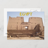 De Tempel Egypte van Edfu Briefkaart (Voorkant / Achterkant)
