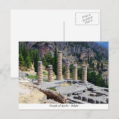 De tempel van Apollo - Delphi Briefkaart (Voorkant / Achterkant)