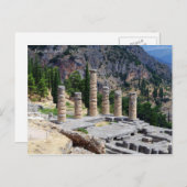 De tempel van Apollo - Delphi Briefkaart (Voorkant / Achterkant)