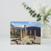 De tempel van Apollo - Delphi Briefkaart (Staand voorkant)