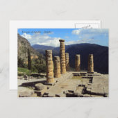 De tempel van Apollo - Delphi Briefkaart (Voorkant / Achterkant)