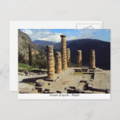 De tempel van Apollo - Delphi Briefkaart (Voorkant / Achterkant)