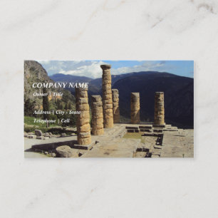 De tempel van Apollo - Delphi Visitekaartje