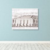 De tempel van Solomon, Jeruzalem, uit 'Entwurf ei' Canvas Afdruk (Insitu (Houten vloer))
