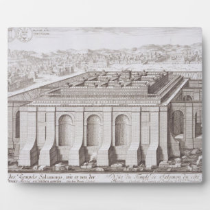 De tempel van Solomon, Jeruzalem, uit 'Entwurf ei' Fotoplaat