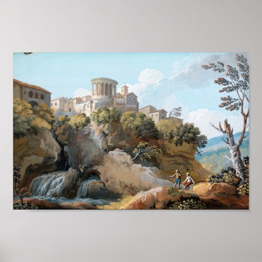 De tempel van Vesta | Giovanni Battista Busiri Poster (Voorkant)