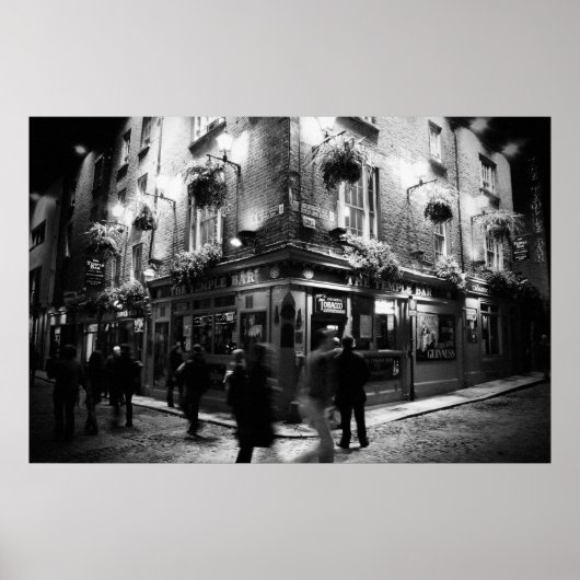 De tempelbar Pub, Dublin - Canvas Poster (Voorkant)