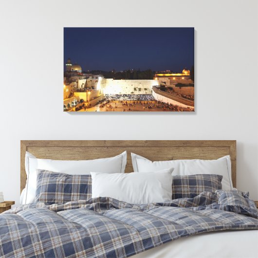 De Tempelberg in Jeruzalem Canvas Afdruk (Insitu (Slaapkamer))
