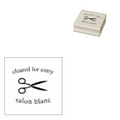 De Temperatuur van de haarsalon Controleren/Ontrui Rubberstempel (Gestempeld)