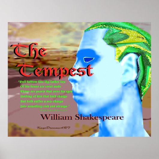 De Tempest-offerte Poster (Voorkant)