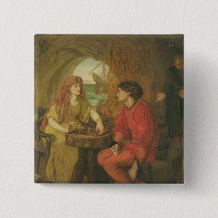 De Tempest Vierkante Button 5,1 Cm