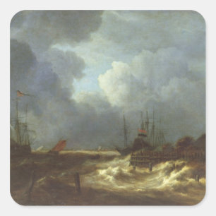 De Tempest Vierkante Sticker