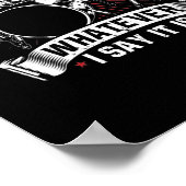 De Tempo is wat ik zeg dat het Drummer is Poster (Hoek)