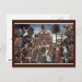 De Temptation of Christus door Botticelli Sandro Briefkaart (Voorkant / Achterkant)