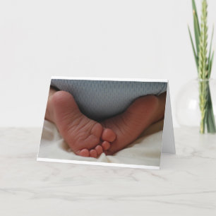 De Tenen van het baby Aankondiging