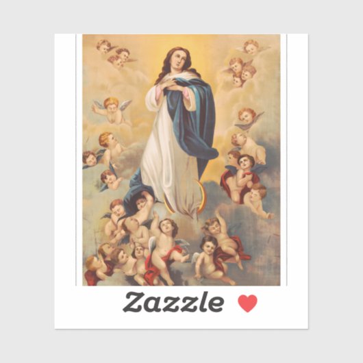 De Tenhemelopneming van de Maagd Maria Sticker (Vel)