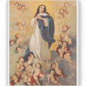 De Tenhemelopneming van de Maagd Maria Sticker (Voorkant)