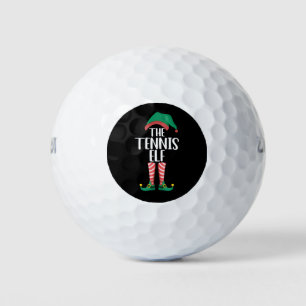 De Tennis Elf Matching Familie Groep Kerstmis Golfballen