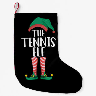 De Tennis Elf Overeenkomende Familie Groep Kerstmi Kleine Kerstsok