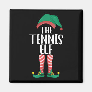 De Tennis Elf Overeenkomende Familie Groep Kerstmi Magneet