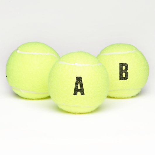 De Tennis Lettre monographique personnalisée, nombre, balles (Multiple)