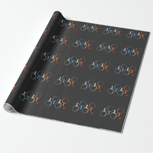 De Tennis van de Lijst van de terugkeer en pingele Cadeaupapier